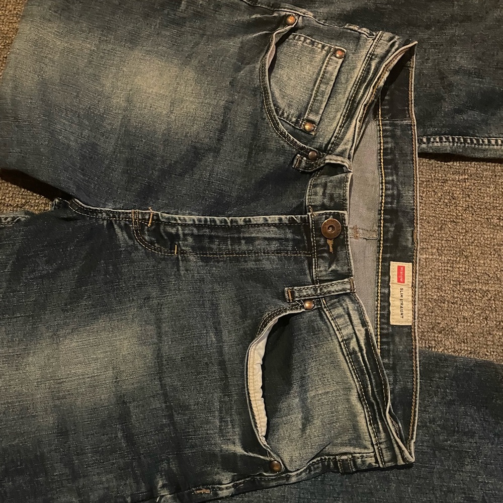 Wrangler Blue Slim Jeans Vintage-Inspired